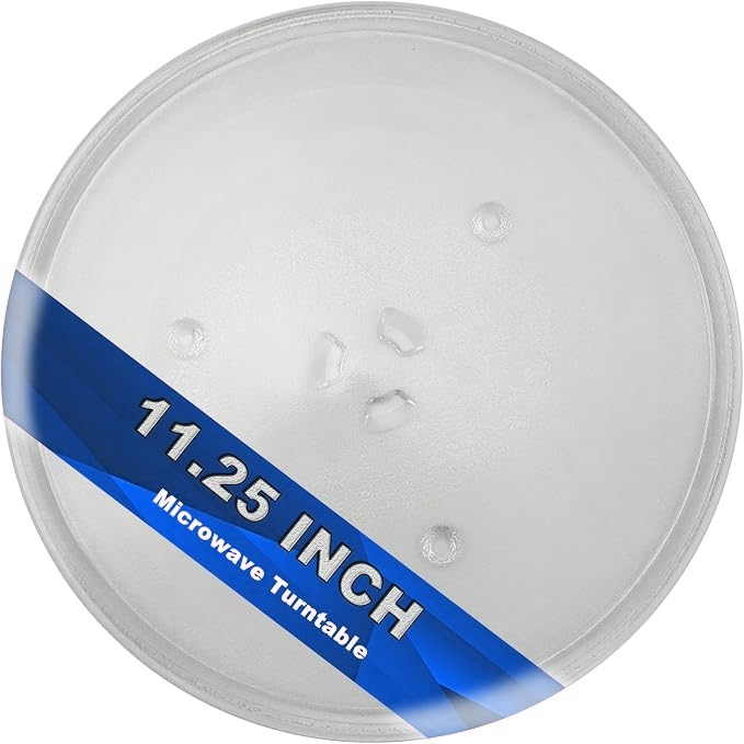 11.25" Microwave Replacement Turntables Plate Compatible with Samsung and G.E -11 1/4" Microwave Glass Plate Replaces Equivalent to WB49X10097 WB39X0078 WB49X10034 AP3188581 PS651544